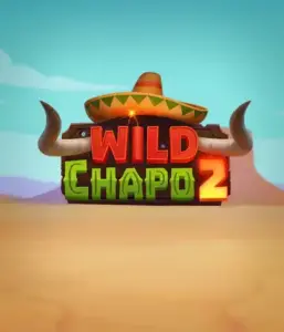 Experience the colorful Mexican desert with Wild Chapo 2 slot by Relax Gaming, showcasing a whimsical bull wearing a sombrero against a serene desert backdrop. This graphic conveys the fun and adventure of the game, ideal for those who love culturally inspired slots, delivering a captivating adventure.