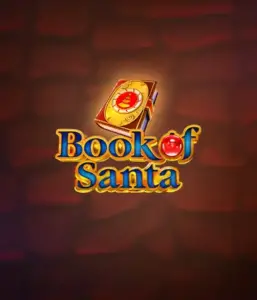 Experience the festive spirit with Book of Santa slot by Endorphina, featuring an intricately designed golden book adorned with Santa's iconic seal. This image captures the warmth and excitement of Christmas, set against a warm red background. Great for players looking to get into the holiday spirit, delivering a delightful escape. 